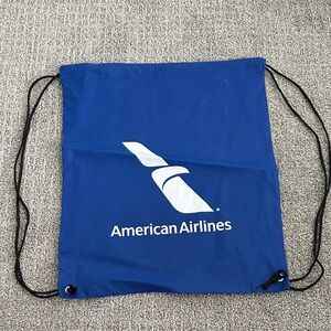 American Airlines Drawstring Bag